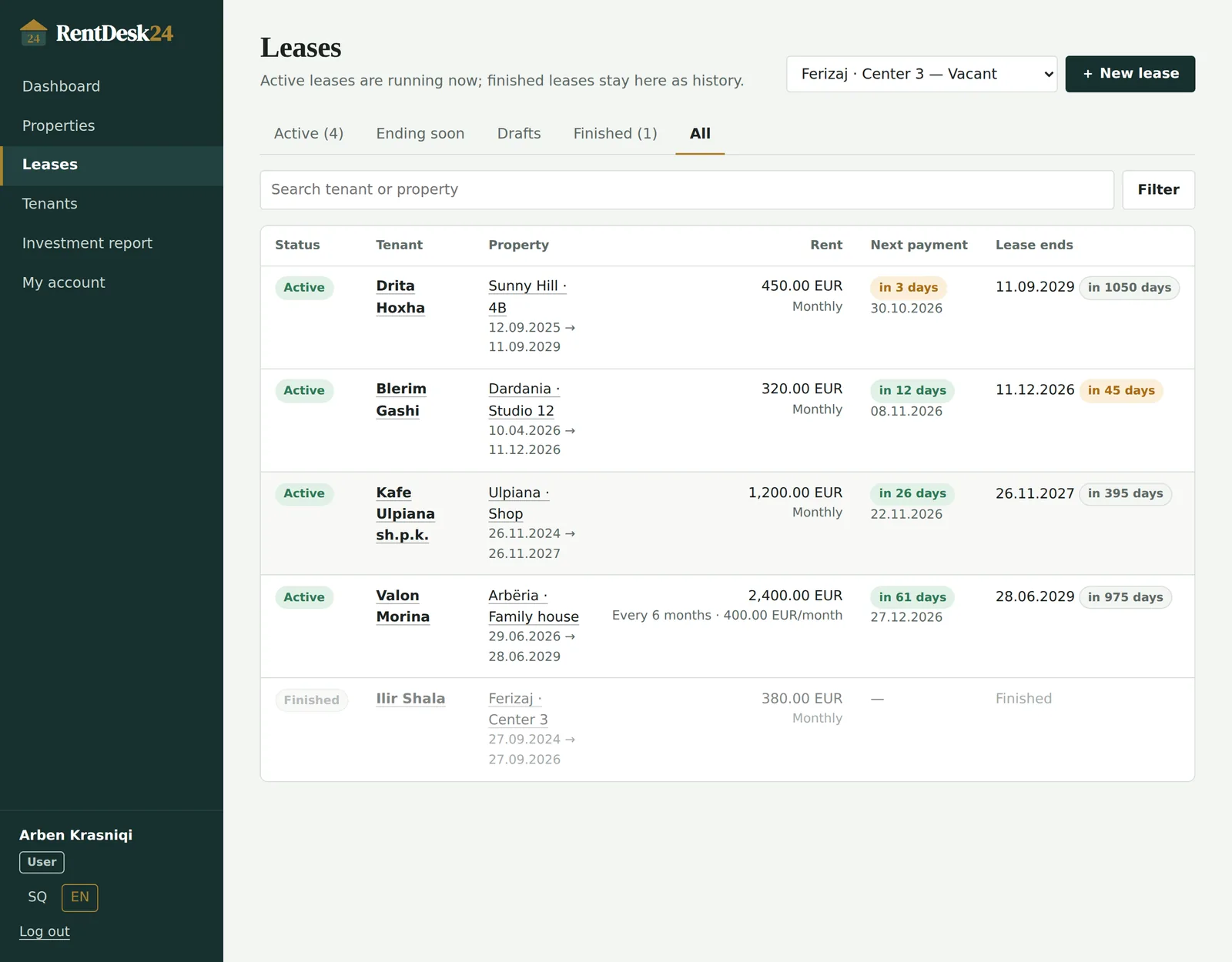 Tenant profiles you can reuse