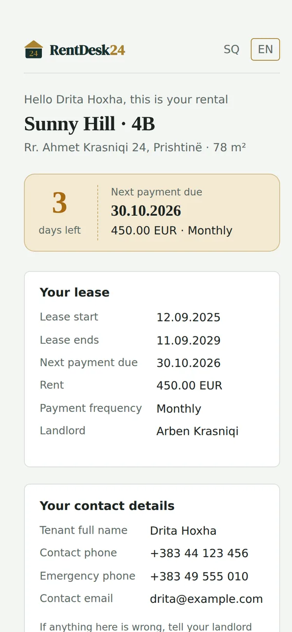 One private link per lease